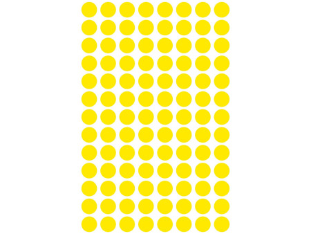 AVERY Zweckform Pastille de couleur, diamètre 8 mm, jaune
