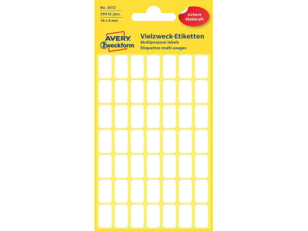 AVERY Zweckform Etiquette multi-usage, 16 x 9 mm, blanc