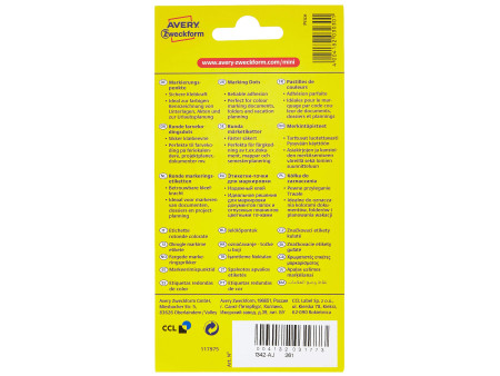 AVERY Zweckform Pastille de couleur, diamètre 8 mm