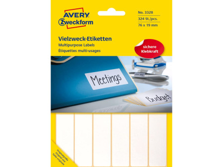 AVERY Zweckform Etiquette multi-usage, 76 x 19 mm, blanc