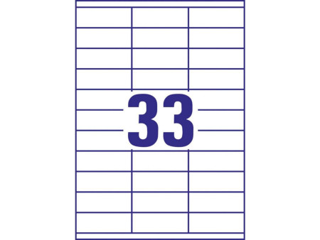 AVERY Zweckform Etiquette universelle, 70 x 25,4 mm, blanc