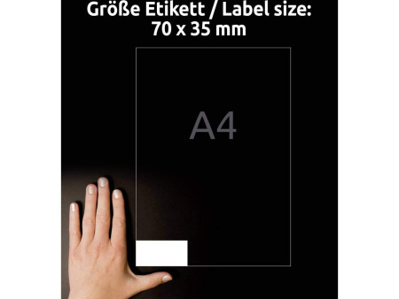 AVERY Zweckform Etiquette universelle, 70 x 35 mm, blanc