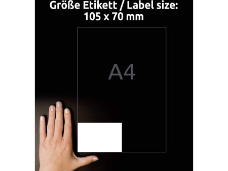 AVERY Zweckform Etiquette universelle, 105 x 70 mm, blanc
