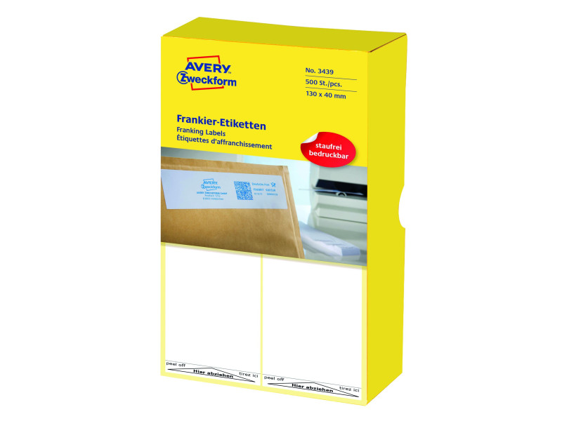AVERY Zweckform Etiquette à affranchir, 130 x 40 mm, simple