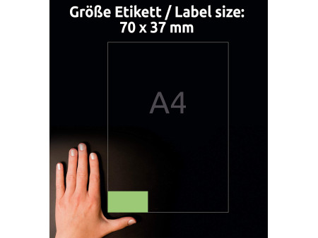 AVERY Zweckform Etiquette universelle, 70 x 37 mm, vert