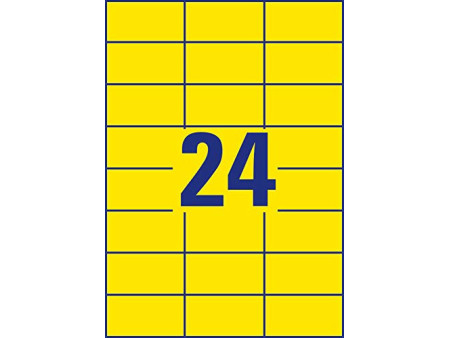 AVERY Zweckform Etiquette universelle, 70 x 37 mm, jaune