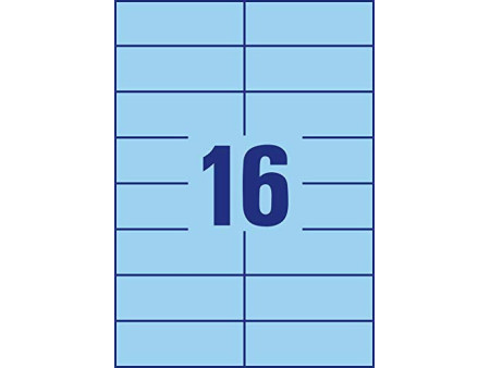 AVERY Zweckform Etiquette universelle, 105 x 37 mm, bleu