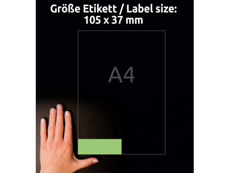 AVERY Zweckform Etiquette universelle, 105 x 37 mm, vert