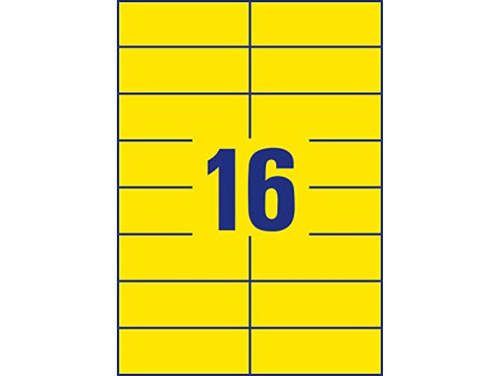 AVERY Zweckform Etiquette universelle, 105 x 37 mm, jaune