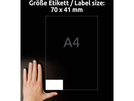 AVERY Zweckform Etiquette universelle, 70 x 41 mm, blanc