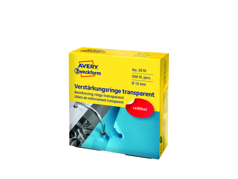 AVERY Zweckform Oeillets de renfort 13 mm, transparent