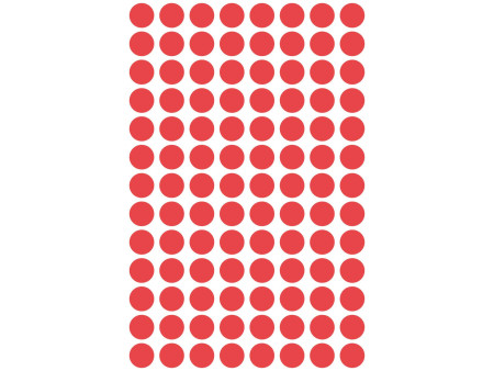 AVERY Zweckform Pastille de couleur, enlevable, 8 mm, rouge