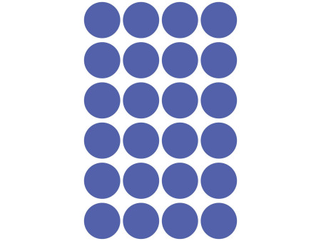 AVERY Zweckform Pastille de couleur, enlevable, 18 mm, bleu