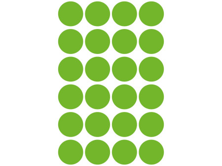 AVERY Zweckform Pastille de couleur, enlevable, 18 mm, vert