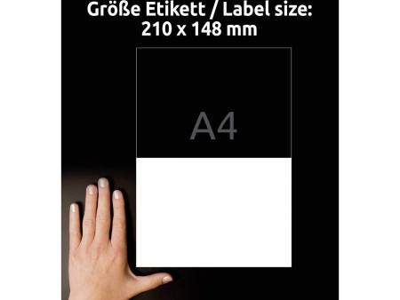 AVERY Zweckform Etiquette universelle, 210 x 148 mm, blanc