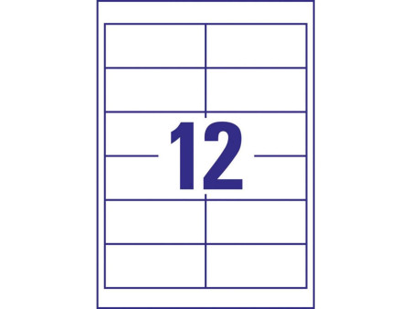 AVERY Zweckform Etiquette universelle, 97 x 42,3 mm, blanc