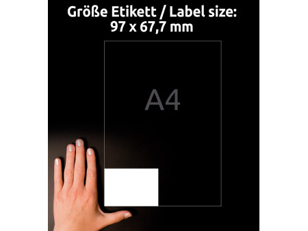 AVERY Zweckform Etiquette universelle, 97 x 67,7 mm, blanc