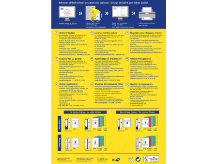AVERY Zweckform Etiquette pour dos de classeur, blanc