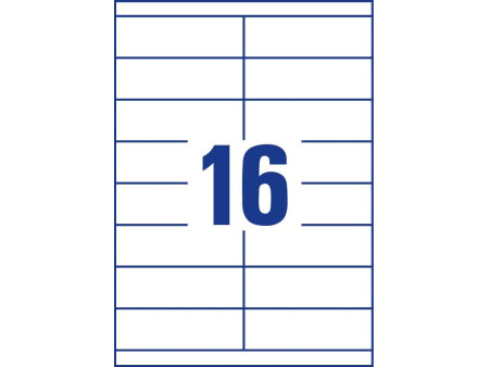 AVERY Zweckform Etiquette universelle, 105 x 33,8 mm, blanc
