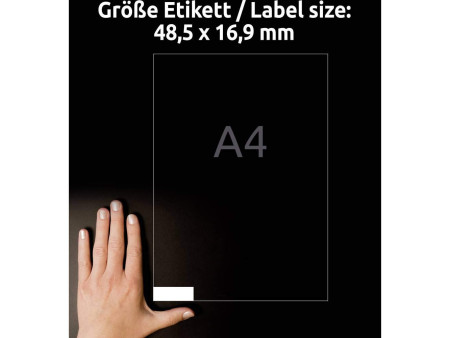AVERY Zweckform Etiquette universelle, 48,5 x 16,9 mm, blanc