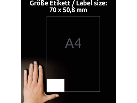 AVERY Zweckform Etiquette universelle, 70 x 50,8 mm, blanc