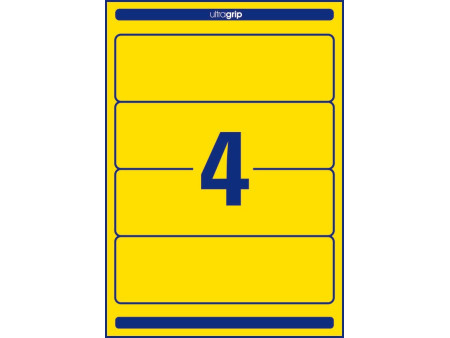 AVERY Zweckform Etiquette pour dos de classeur, jaune