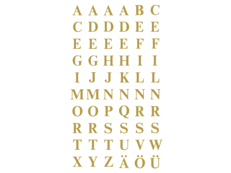 AVERY Zweckform Etiquettes alphabétiques, A-Z, or