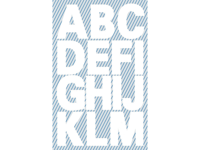 AVERY Zweckform Sticker de lettres, lettres A-Z, blanc