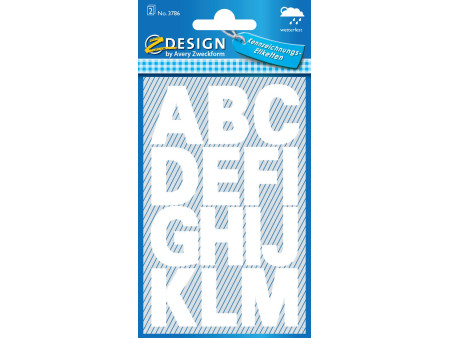 AVERY Zweckform Sticker de lettres, lettres A-Z, blanc