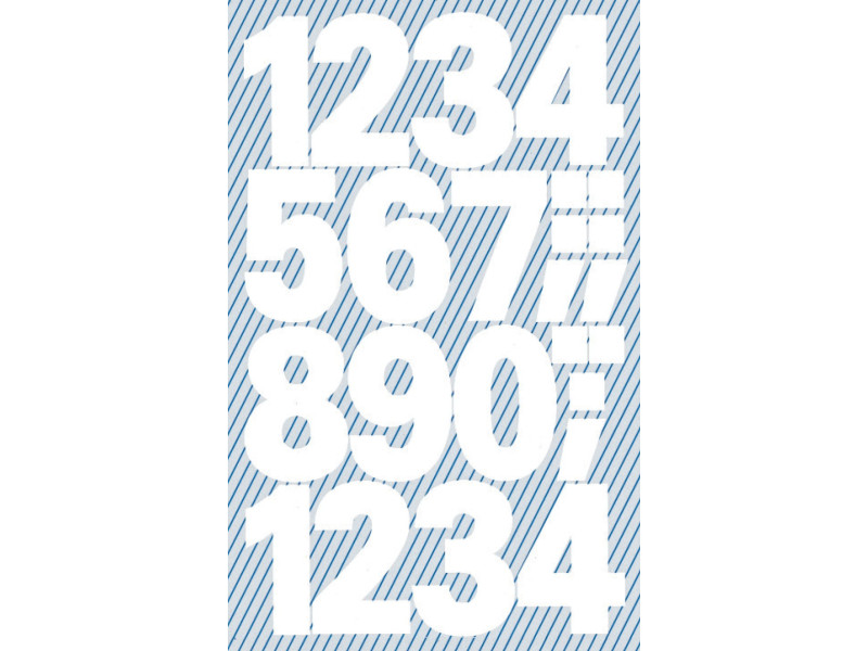 AVERY Zweckform Sticker de chiffres, chiffres 0-9, blanc