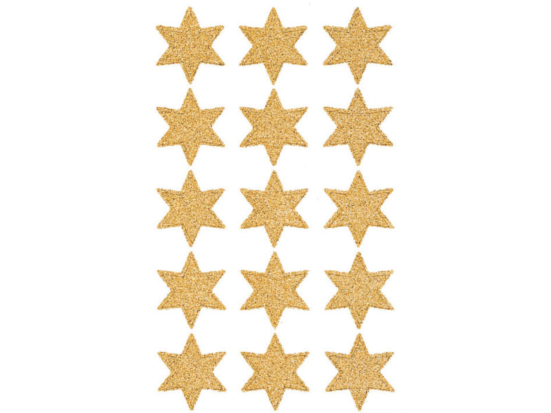 AVERY Zweckform Stickers de Noël ZDesign 'étoiles', or