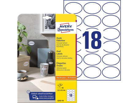 AVERY Zweckform Etiquette d'identification, 63,5 x 42,3 mm