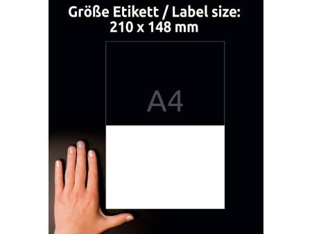 AVERY Zweckform Etiquette, 210 x 148 mm, détachable, blanc
