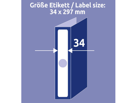 AVERY Zweckform Etiquette pour dos de classeurs suspendus