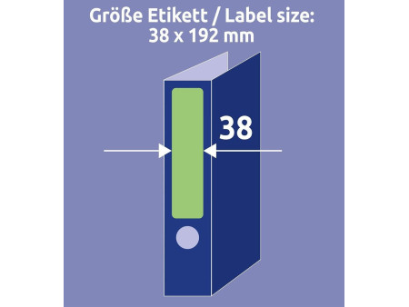 AVERY Zweckform Etiquette pour dos de classeur, vert