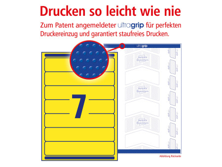 AVERY Zweckform Etiquette pour dos de classeur, jaune