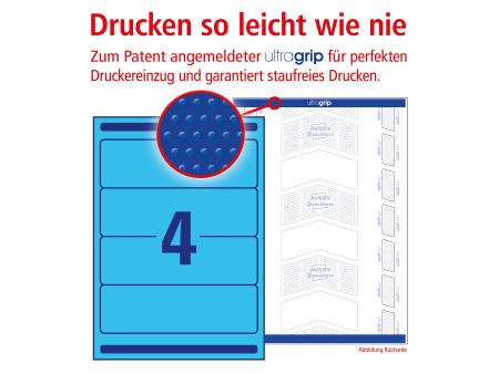 AVERY Zweckform Etiquette pour dos de classeur, bleu,