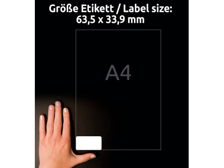 AVERY Zweckform Etiquette, 63,5 x 33,9 mm