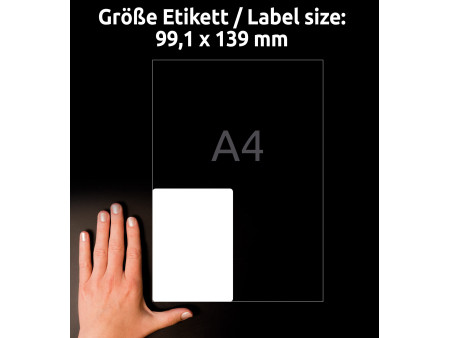 AVERY Zweckform Etiquette, 99,1 x 139 mm, blanc
