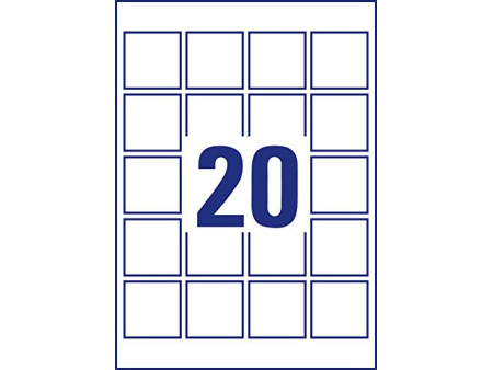 AVERY Zweckform Etiquette d'identification, 45 x 45mm, blanc