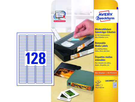 AVERY Zweckform Stick+Lift Etiquette pour diapositives