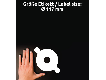 AVERY Zweckform Etiquette CD/DVD ClassicSize, blanc