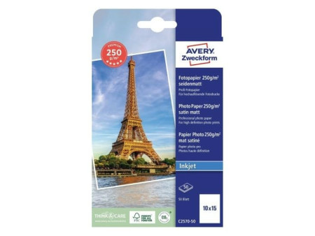 AVERY Zweckform Papier photo jet d'encre PREMIUM, 10 x 15 cm