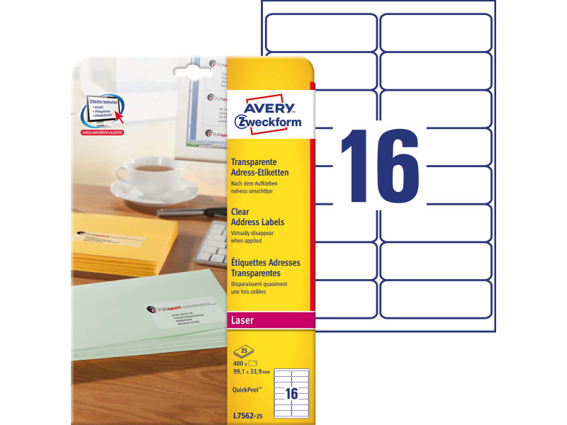 AVERY Zweckform Etiquette d'adresse, 99,1 x 33,9 mm