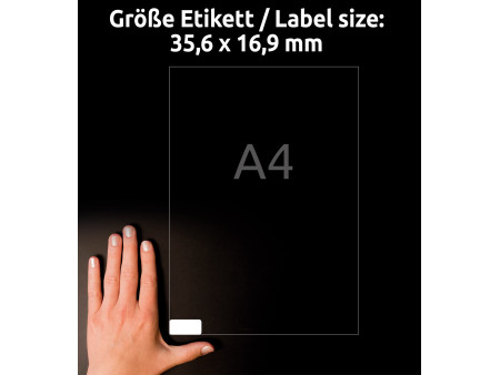 AVERY Zweckform Etiquette papier, ultra-adhésif, blanc