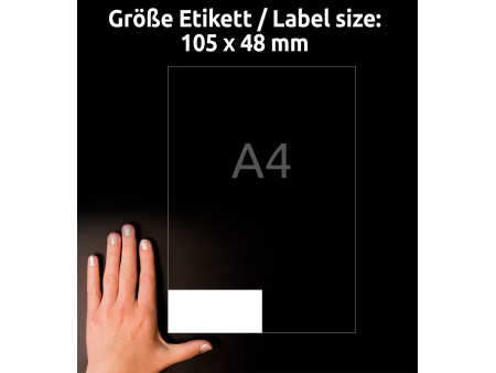 AVERY Zweckform Etiquette papier, ultra-adhésif, blanc