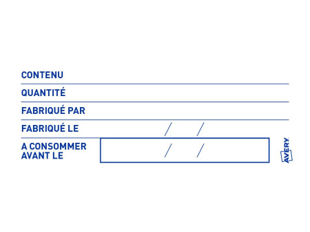 AVERY Etiquette de traçabilité alimentaire, 98 x 40 mm