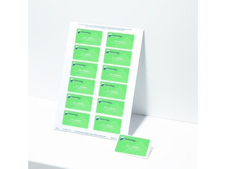 AVERY Badges autocollants, 80 x 50 mm, blanc