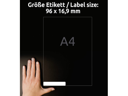 AVERY Zweckform Etiquette universelle, 96 x 16,9 mm, blanc