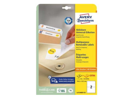 AVERY Zweckform Etiquette universelle, 199,6 x 143,5 mm